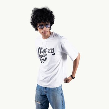 The Dollars Journey White Oversized T-Shirt